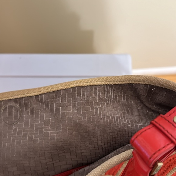 Cole Haan shoulder bag, orange, pink, and purple good condition - Picture 7 of 9